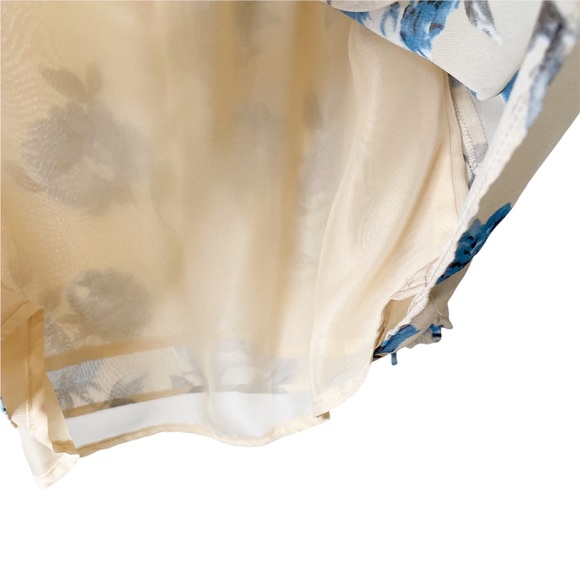 Entro Floral Cold Shoulder Sheer Off Shoulder Blouse Size Small - Picture 8 of 8